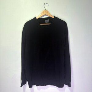 H&M Men’s Slim Fit Black Crewneck Sweater | XL | Cotton